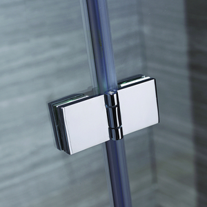 Puerta de pivote de <span class=keywords><strong>mampara</strong></span> de baño Puerta de ducha de <span class=keywords><strong>bañera</strong></span> plegable de <span class=keywords><strong>vidrio</strong></span> <span class=keywords><strong>templado</strong></span> sin marco - Product Image 4