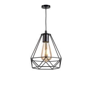 Petit lustre d'art en fer vintage <span class=keywords><strong>Cage</strong></span> à oiseaux en fil de fer barbelé pour personnalité de travailleur Lampe de magasin de marmites de taille moyenne - Product Image 2