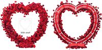 Gapura Bunga Moka Silk White Red Rose 2m Bentuk Hati, Rangkaian Bunga Artificial untuk Dekorasi Acara Pernikahan