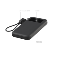 10000mAh Schnellladende Powerbank mit Integriertem Typ-C-Kabel Digitale Prozentsanzeige Flugfreundliches Tragbares Ladegerät mit Individuellem Logo