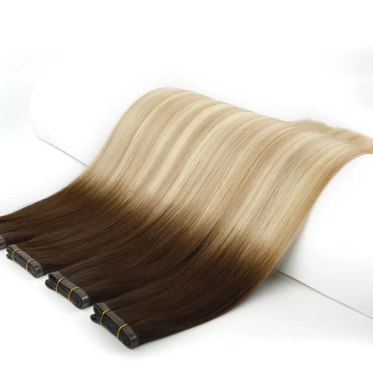 Leshine Hair New Product Russian Human Hair Colored Pu Weft Hair