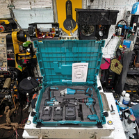 Kit de perceuses électriques 21V, meuleuse d'angle sans fil portable 21V, clé à chocs, perceuse, ensemble d'outils électriques au lithium