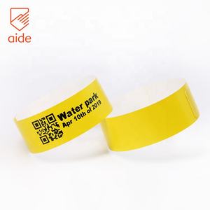 Einweg wasserdichter Qr-Code Benutzer definiertes Druckpapier Thermo armband Krankenhaus armband Direkte thermische Armbänder - Product Image 6