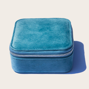 Leather luxury velvet jewelry box jewellery travel case velvet jewelry box organizer