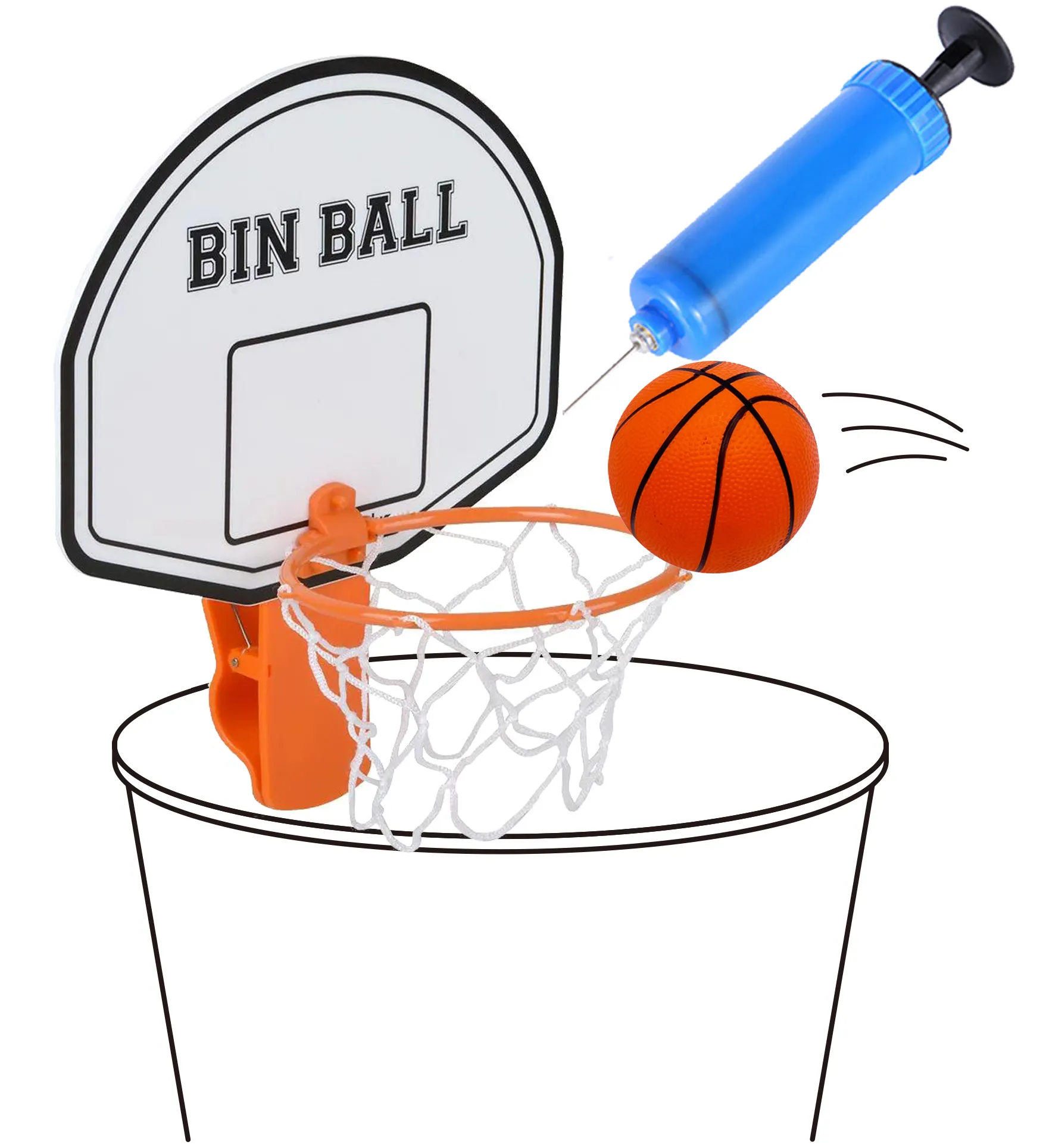 مغناطيس داخلي لعبة كرة سلة مصغرة لعبة كرة السلة اللوحة الخلفية إطار حاوية القمامة لعبة أداة المنتج المحمولة شنقا بلاستيكية قابلة للطي