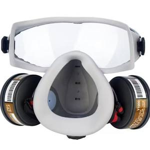 <span class=keywords><strong>Masque</strong></span> intégré 410E, <span class=keywords><strong>masque</strong></span> à gaz avec visière intégrée transparente, protection contre les produits chimiques, la peinture en aérosol, le formaldéhyde - Product Image 2