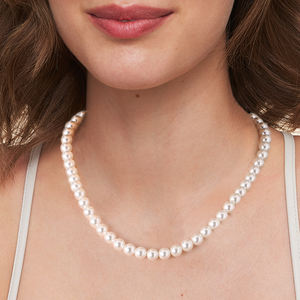 Collar de Perlas de Cristal para Novia, Cadena de Perlas de 8 mm, Chapado en Oro de 14K, Gargantilla Vintage Boho, Collar de Cuentas Redondas de Imitación para Mujer - Product Image 2
