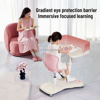 Bureau et chaise d'étude réglables mobiles et ergonomiques de sécurité vente directe pour les étudiants enfants école bureau