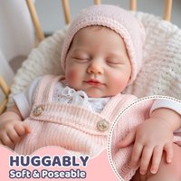 Poupée Bébé Reborn Babeside 20'' 50cm, Petite Fille Réaliste, Corps en Vinyle Souple, Vente en Gros Usine
