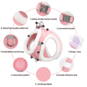 S'JOY Herbst-Winter Hundegeschirr-Set - Langlebiges Polyester mit Niedlichem Schnallenverschluss, Komfortable Stylische Leine für Kleine Haustiere - Product Image 4