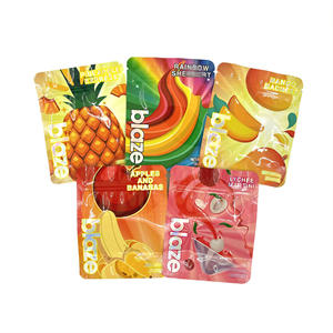 Chất lượng cao tùy chỉnh logo đứng lên túi mùi bằng chứng 7g 14g 28g thực phẩm khóa zip bao bì túi Mylar màu đen với cửa sổ rõ ràng - Product Image 5