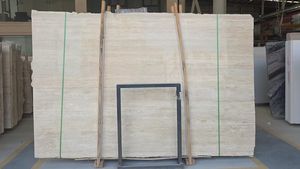 Dalle de travertin blanc turc poli et rempli DCT021, pierre naturelle haute brillance pour revêtement mural extérieur et décoration extérieure - Product Image 4