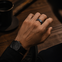 Bague Fidget Spinner JLM Premium en Acier Titane Gravée Runes Viking pour Hommes et Femmes, Bijou Anti-Stress et Anxiété, Style Nordique