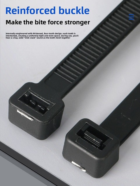 Self-locking High-Temperature Resistant Nylon Cable Ties for Wire Harness and Cable Management