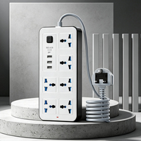 Enchufe de Extensión Inteligente OEM de 6 Vías, 3 USB, 1 Tipo C, 3 Metros, con Certificación CE y ROHS