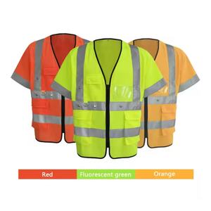 Gilets de sécurité réfléchissants à LED clignotants solaires, neufs et les plus vendus, avec logo personnalisable - Product Image 4