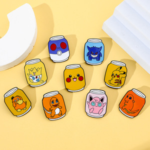 9 nouveaux designs de badges métalliques de style canette de soda, thème Pokémon Pikachu, pour la décoration de sacs à dos et de vêtements - Product Image 5