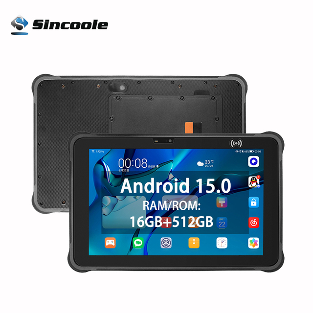 Factory Supply Rugged Tablet 10.1" Android 15 Octa Core 16GB/512GB RAM/ROM IP67 Waterproof MIL-STD-810G Certified Outdoor