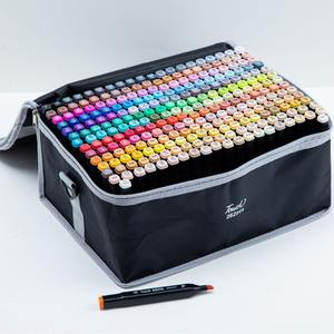 Marqueurs d'art à double embout, 168, 204, 262 couleurs, à base d'huile, peinture permanente, stylo avec sac en toile - Product Image 5