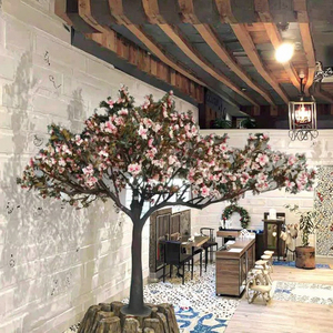 Chất Lượng Cao 350Cm Nhân Tạo Màu Hồng Hoa Mộc Lan Hoa Cây Cảnh Quan Nhỏ Trang Trí Bonsai Cây PP Và Gỗ Chất Liệu Trên Bán - Product Image 5