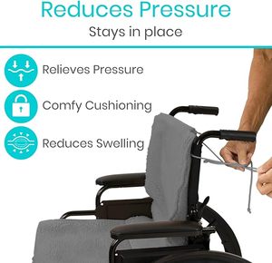 Custom Wheelchair Sheepskin Seat and Backrest Cover for Pressure Relief, Faux Fur Pad for Seniors Medical Supplies - Product Image 3