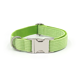 Whats New in 2025 Collar de perro personalizable Pana Collares de perro de lujo Collar de perro de plata Hebilla adecuada para todos los tamaños - Product Image 5
