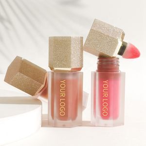 Venta al por mayor Natural de larga duración impermeable OEM ODM mate de etiqueta privada vegano colorete personalizado maquillaje facial mejilla líquido rubor - Product Image 1