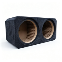 Caisse vide en MDF pour subwoofer de voiture double bobine 12 pouces DC 12V, 100W RMS, pour modification de coffre de voiture