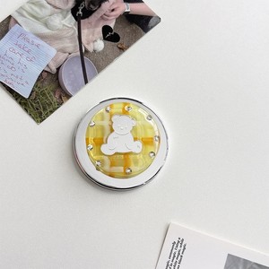 Support de téléphone portable en PVC avec strass et miroir, anneau magnétique, support de bureau créatif, vente en gros d'usine japonaise et coréenne, pour usage au bureau - Product Image 4