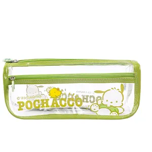 Transparent TPU pencil case student cartoon nice stationery storage box