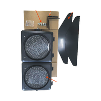 Feu de signalisation à LED 2 couleurs Feu de signalisation routière Prix bas 200mm 300mm Feu de signalisation Certification CE