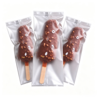 Sacs d'emballage sous vide en PE pour glaces, crèmes glacées et sucettes glacées, impression en héliogravure, recyclables, couleur et taille personnalisées, pour chewing-gum