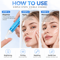Crème Visage en Seringue OEM ODM Marque Privée au Rétinol, Vitamine C et Acide Hyaluronique 10ml – Crème Anti-Âge Éclaircissante Anti-Taches pour Salons de Beauté