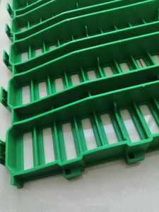 Riutilizzabile 400*600mm pavimento a doghe in plastica per allevamenti di pollame suino ad incastro con tappetino a foro diritto sterco per grattugiare gabbie animali - Product Image 5