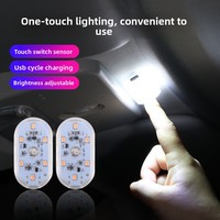 Lampe tactile d'ambiance pour voiture, éclairage intérieur, éclairage de coffre, lampe de lecture à capteur pour véhicule, veilleuse, lampe LED de modification