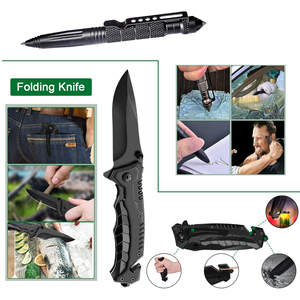 Наружное многофункциональное снаряжение для безопасности и выживания, снаряжение для самозащиты, аварийное оборудование для кемпинга, упакованное в коробку для выживания - Product Image 2