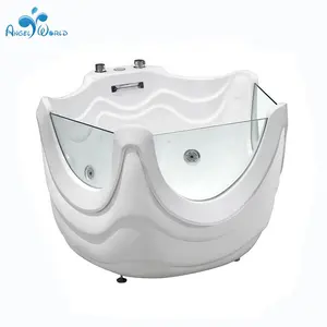 Modern High Quality Acrylic Freestanding Hydrotherapy Bathing Tub for Baby Thermostatic Massage with Included Faucet Drainer