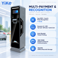 Barrière de stationnement automatique commerciale, borne de contrôle d'accès pour parking automatisé, compatible NFC, paiement en espèces et pièces, fabricant
