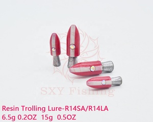 SXY FISHING Big Game resina curricán cebo resina sándwich de dos colores para agua salada y pesca en Río Wahoo Lure R14SA/<span class=keywords><strong>LA</strong></span> - Product Image 4