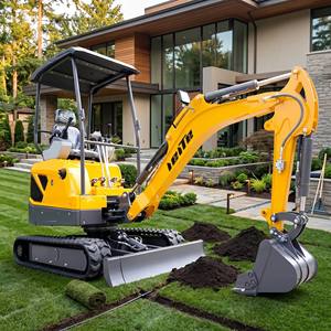 Mini Excavadora de 1.8 Toneladas con Motor Hidráulico, Pequeña Excavadora de Orugas para Jardinería y Construcción, Certificación EPA y CE - Product Image 2