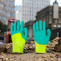 Gants de sécurité respirants antidérapants avec revêtement en latex, sans poudre, sans silicone, poignet élastique pour travaux manuels