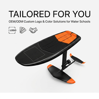 Hydrofoil électrique personnalisable en stock, idéal pour débutants, planche de surf Efoil à vol lisse, sports nautiques, jet aquatique Orange Pad