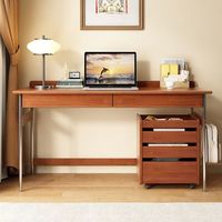 Bureau à domicile de style Mid-Century avec rangement pour l'étude, bureau d'ordinateur moderne avec chaises – Vente en gros