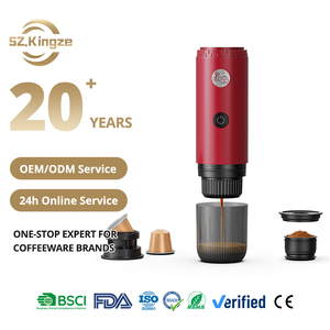 Kingze Nouveau design ODM OEM Machine à expresso électrique portable Machine à café de voyage auto-chauffante pour le camping en plein air - Product Image 1