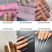 Pointes d'ongles Stiletto XXL extrêmement pointues en ABS, 500 pièces/sac