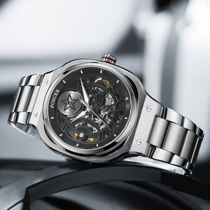 Reloj automático mecánico de acero inoxidable para Hombre de marca superior Diseño deportivo de lujo con esfera hueca Relojes Hombre - Product Image 1