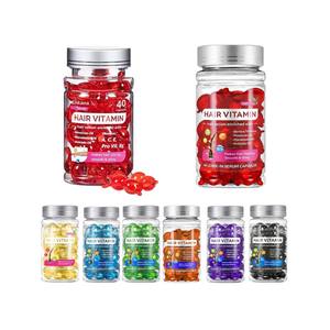 פרטי תווית שיער אליפפס טבעי ויטמין מרוקמין פירות שמן סרום שיער קפסולות אורגניות מזין חומצות אמינו לצמיחת שיער - Product Image 3