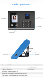 Система учета времени и отпечатков пальцев на лице - Product Image 3