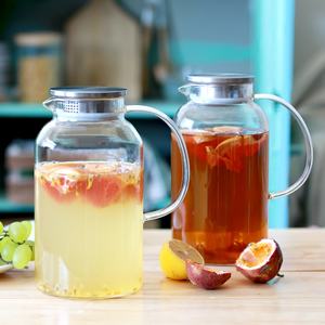 กาน้ำชาแก้วทนอุณหภูมิสูงทนต่ออุณหภูมิสูง, เหยือกแก้วสำหรับชงชาเย็น<span class=keywords><strong>ต้ม</strong></span>ชาตู้เย็น - Product Image 6