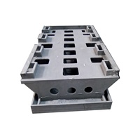 Lit de machine-outil CNC en fonte grise de qualité / fonte ductile, haute précision, dureté HB180-220, surface peinte, marque OEM, usine